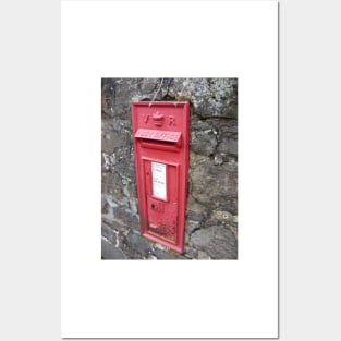 Royal Mail: Traditional, Red, Wall mounted British Post Box Posters and Art